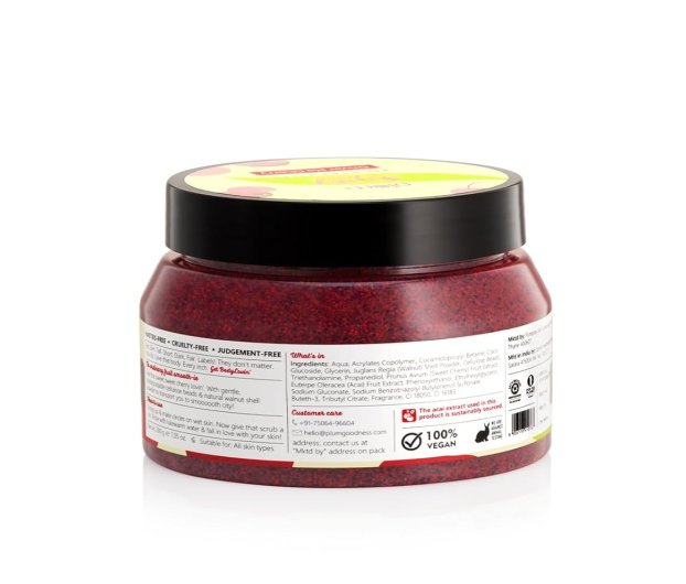 PLUM BODYLOVIN DRIVIN ME CHERRY GEL BODY SCRUB - 200 GM