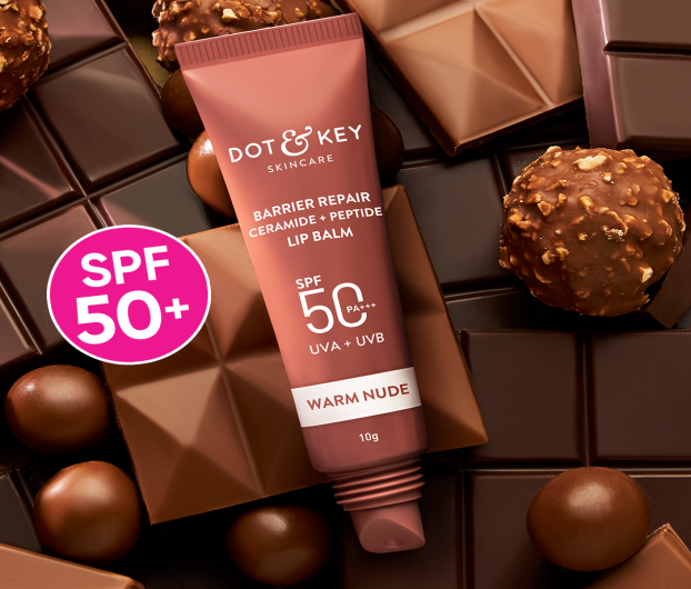 DOT & KEY BARRIER REPAIR CERAMIDE + PEPTIDE LIP BALM SPF 50 PA+++ WARM NUDE - 10 GM
