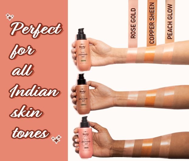 PLUM BODYLOVIN BODY SHIMMER OIL ROSE GOLD 90 ML