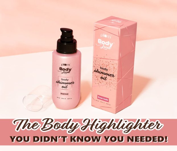 PLUM BODYLOVIN BODY SHIMMER OIL ROSE GOLD 90 ML