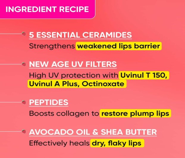 DOT & KEY BARRIER REPAIR CERAMIDE + PEPTIDE LIP BALM SPF 50 PA+++ RED ROMANCE - 10ML