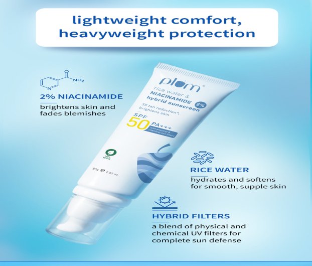 PLUM RICE WATER & NIACINAMIDE 2% HYBRID - 50 ML 