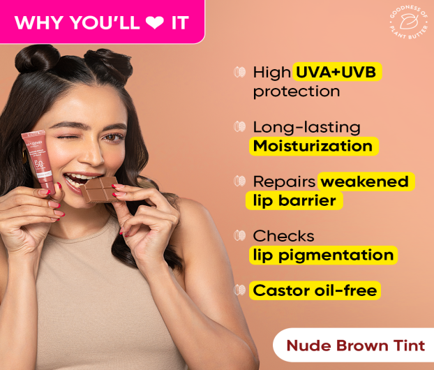 DOT & KEY BARRIER REPAIR CERAMIDE + PEPTIDE LIP BALM SPF 50 PA+++ WARM NUDE - 10 GM