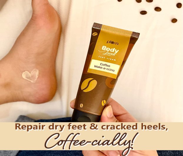 PLUM BODYLOVIN COFFEE WAKE ACCINO FOOT CREAM - 75 GM