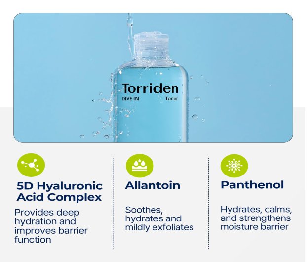 TORRIDEN - DIVE-IN LOW MOLECULE HYALURONIC ACID TONER 300ML
