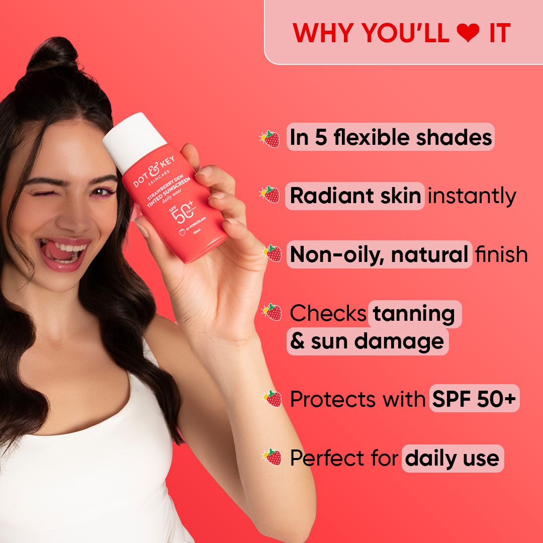 DOT & KEY STRAWBERRY DEW TINTED SUNSCREEN SPF 50+ PA++++ - 50 ML