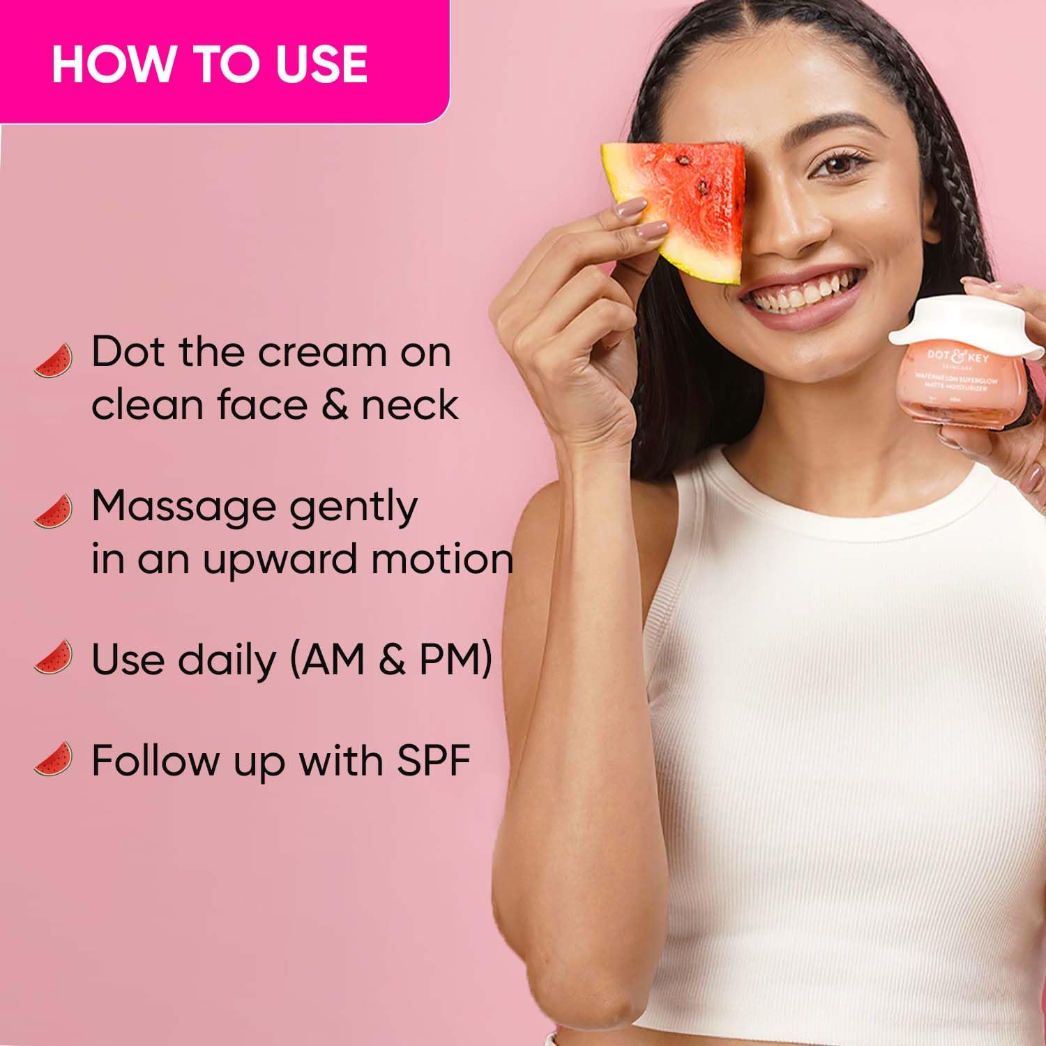 DOT & KEY WATERMELON SUPERGLOW MATTE OIL FREE MOISTURIZER - 60 ML