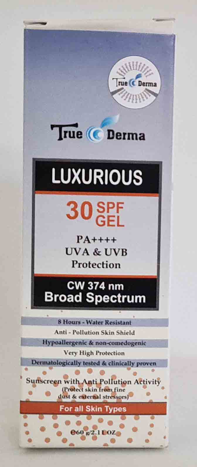 TRUE DERMA LUXURIOUS 30 SPF GEL