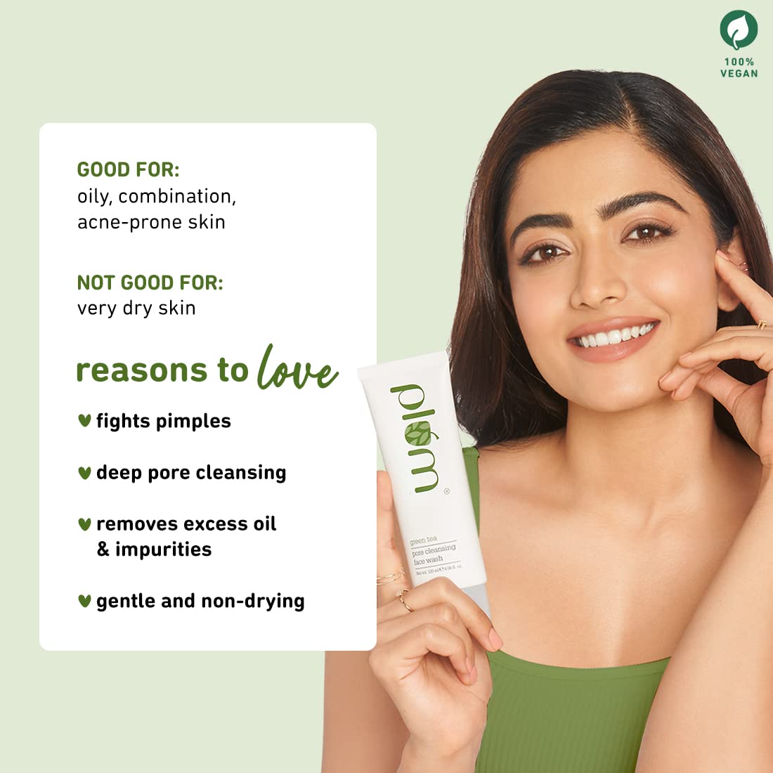 PLUM GREEN TEA PORE CLEANSING FACE WASH - 50 ML
