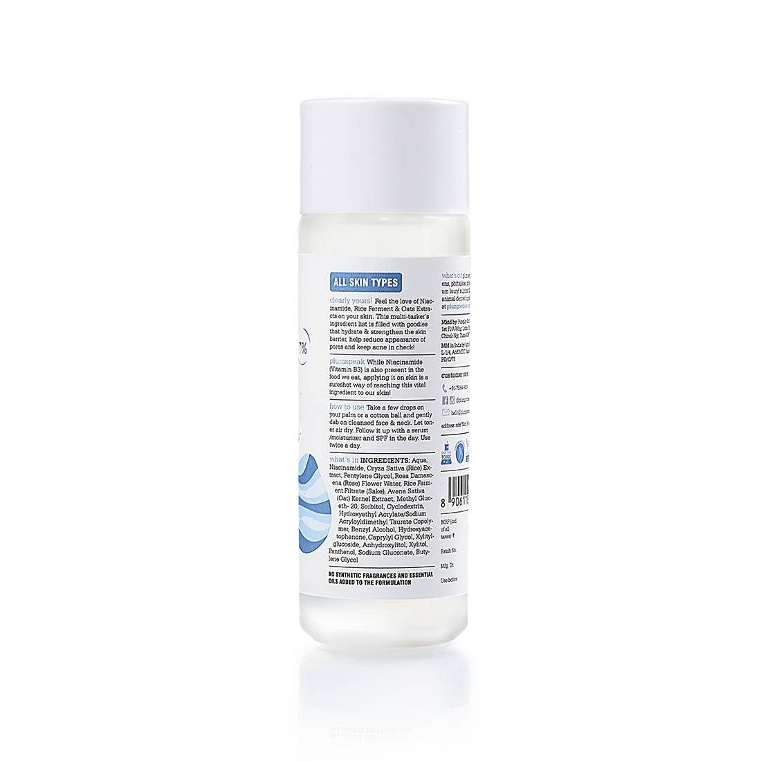 PLUM RICE WATER & 10% NIACINAMIDE 3% TONER 150 ML