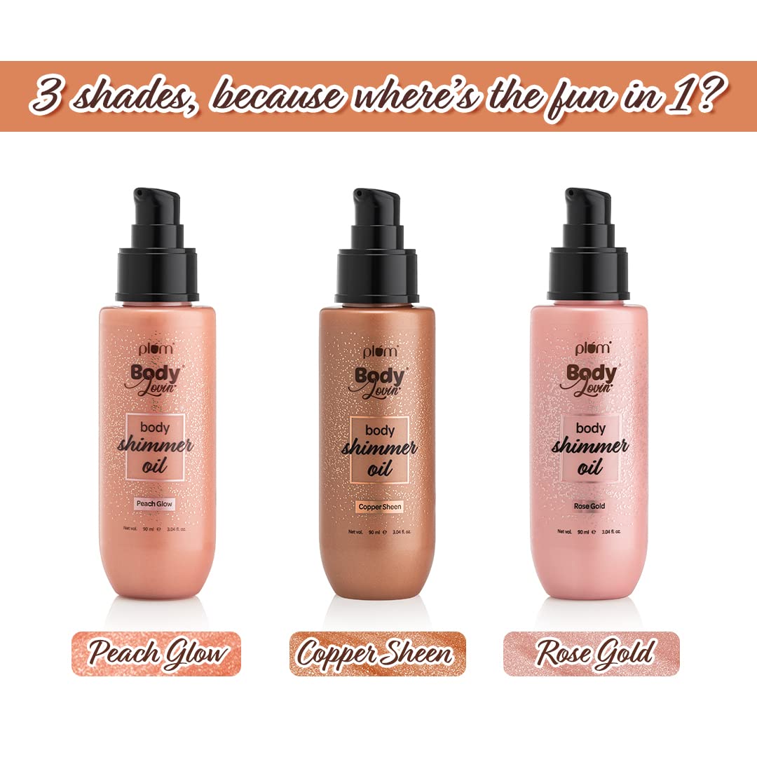 PLUM BODYLOVIN BODY SHIMMER OIL ROSE GOLD 90 ML