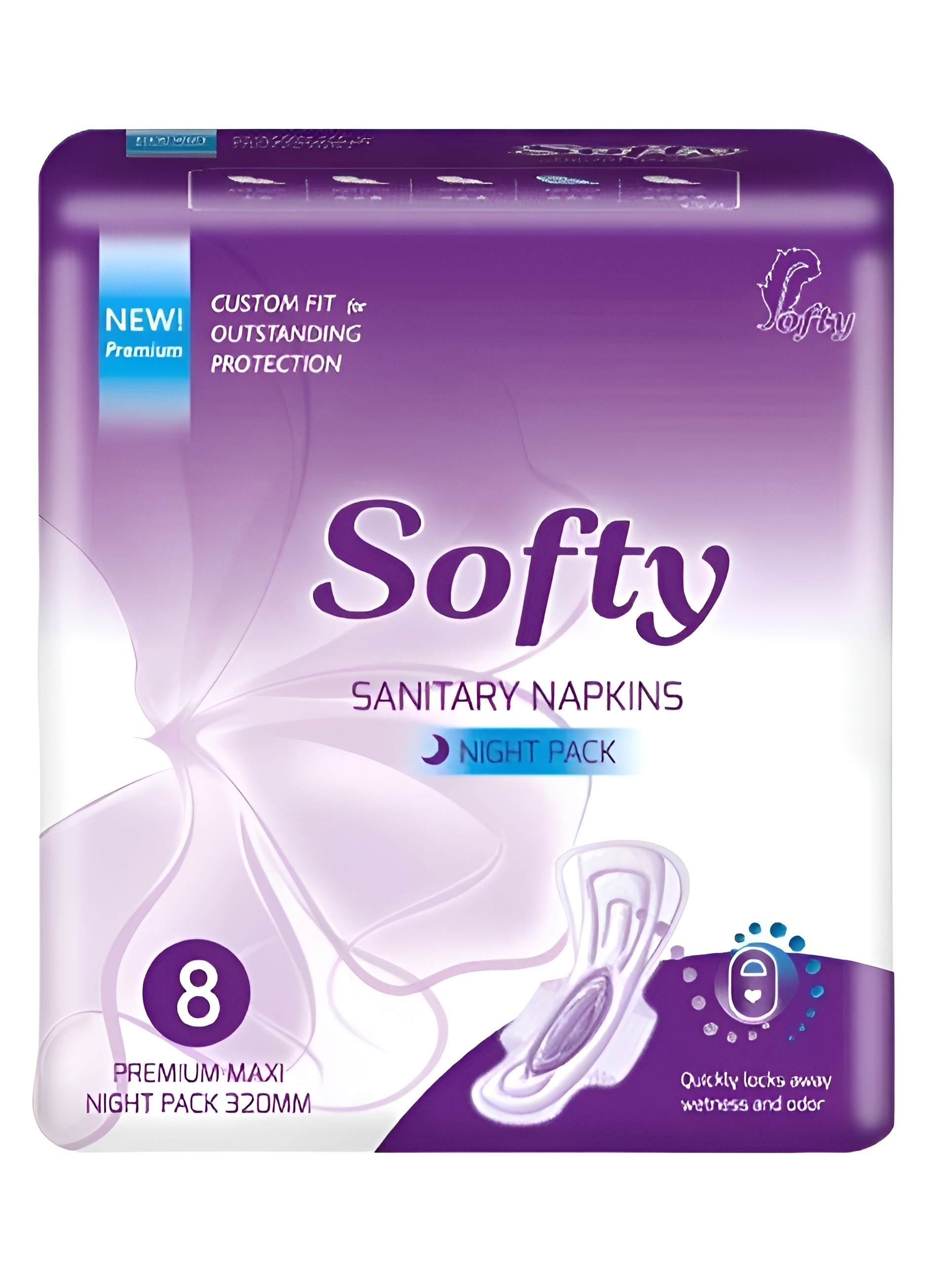 Softy Sanitary Napkins  Premium Night Pack