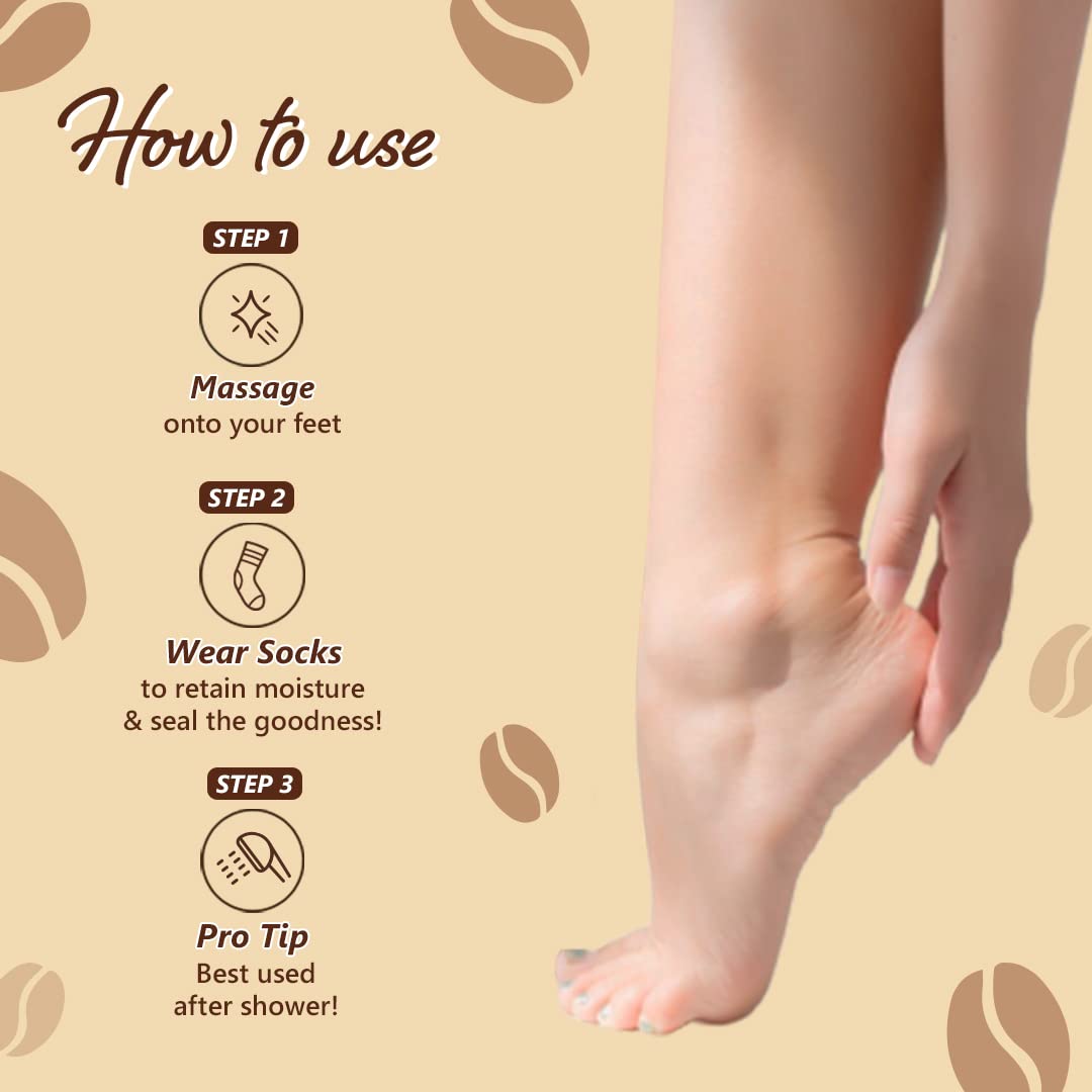PLUM BODYLOVIN COFFEE WAKE ACCINO FOOT CREAM - 75 GM