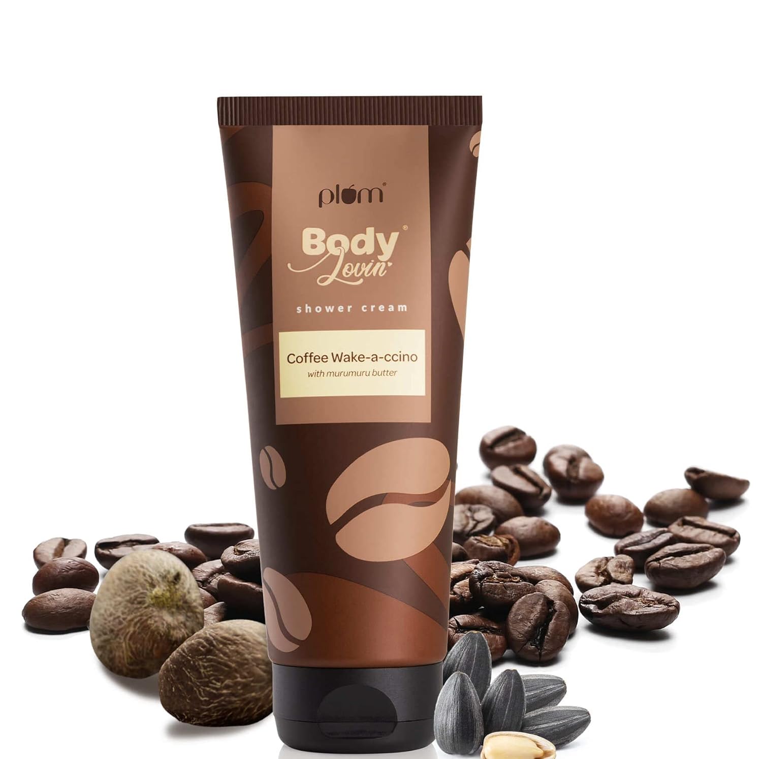 PLUM BODYLOVIN COFFEE WAKE ACCINO SHOWER CREAM - 200 GM