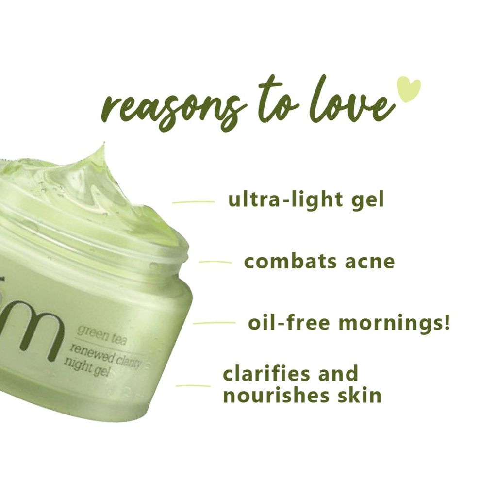 PLUM GREEN TEA RENEWED CLARITY NIGHT GEL - 50ML 