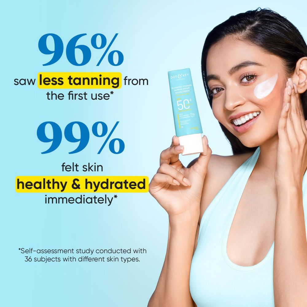 DOT & KEY BLUEBERRY HYDRATE REPAIR SUNSCREEN SPF 50+ PA ++++ 80 GM