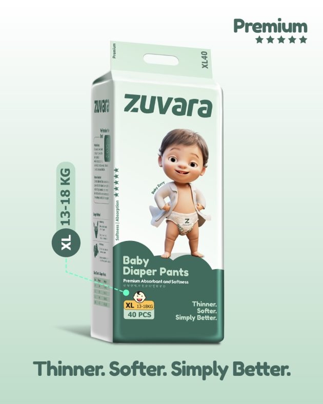 Zuvara Diaper Pant - XL (Pack of 40)