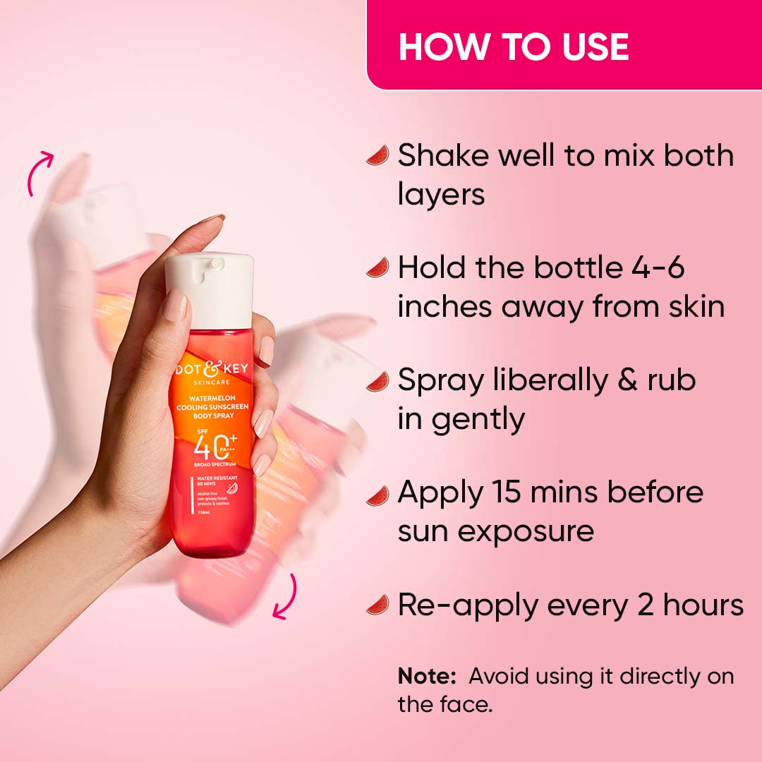 DOT & KEY WATERMELON SUNSCREEN BODY SPRAY SPF 40 PA +++ 110 ML