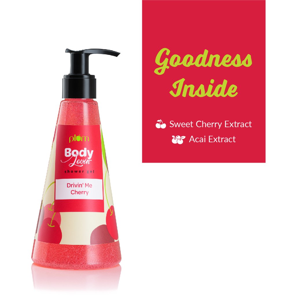 PLUM BODYLOVIN DRIVIN ME CHERRY SHOWER GEL - 240 ML