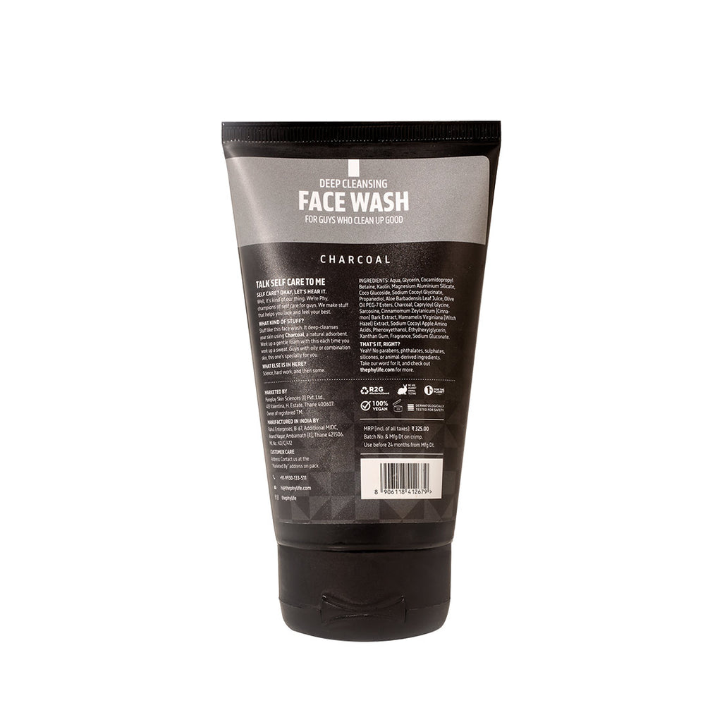 PHY CHARCOAL FACE WASH 100ML