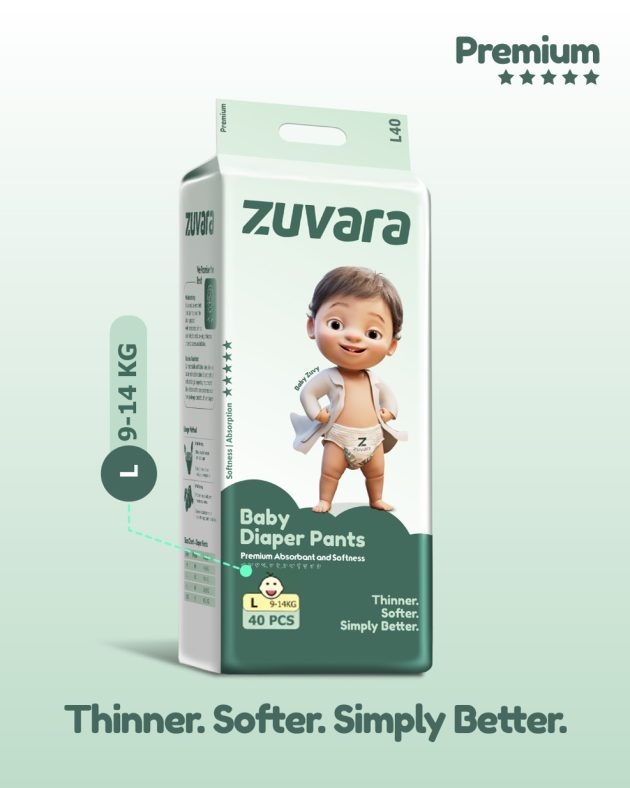 Zuvara Diaper Pant - L (Pack of 40)