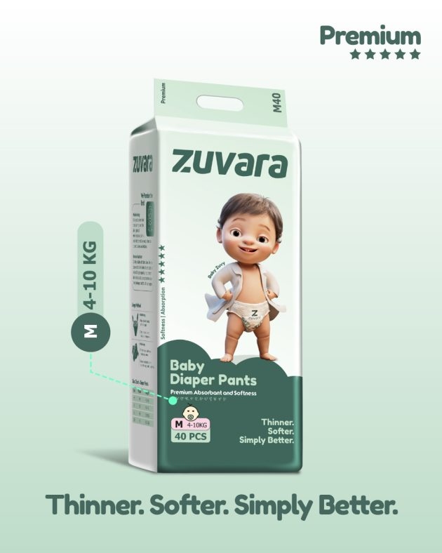 Zuvara Diaper Pant - M (Pack of 40)