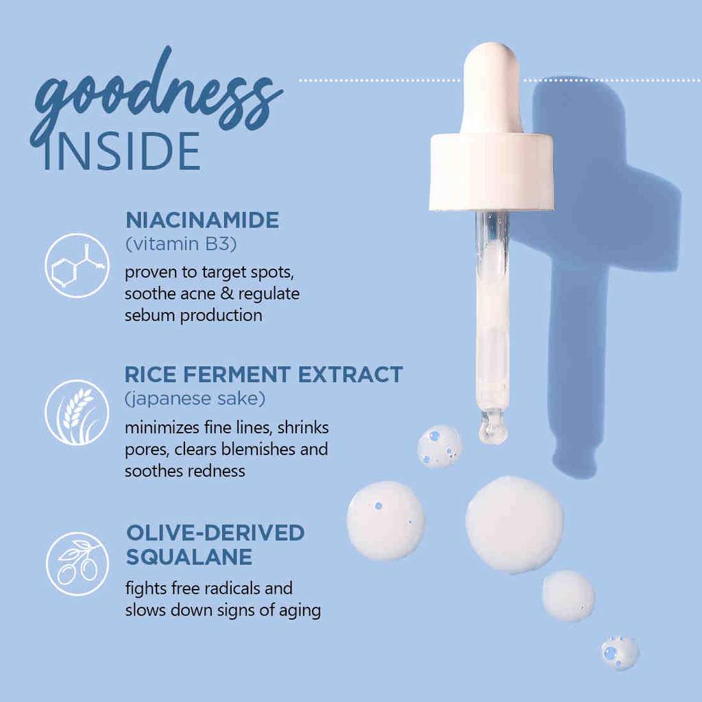 PLUM RICE WATER & 10% NIACINAMIDE SERUM 30 ML