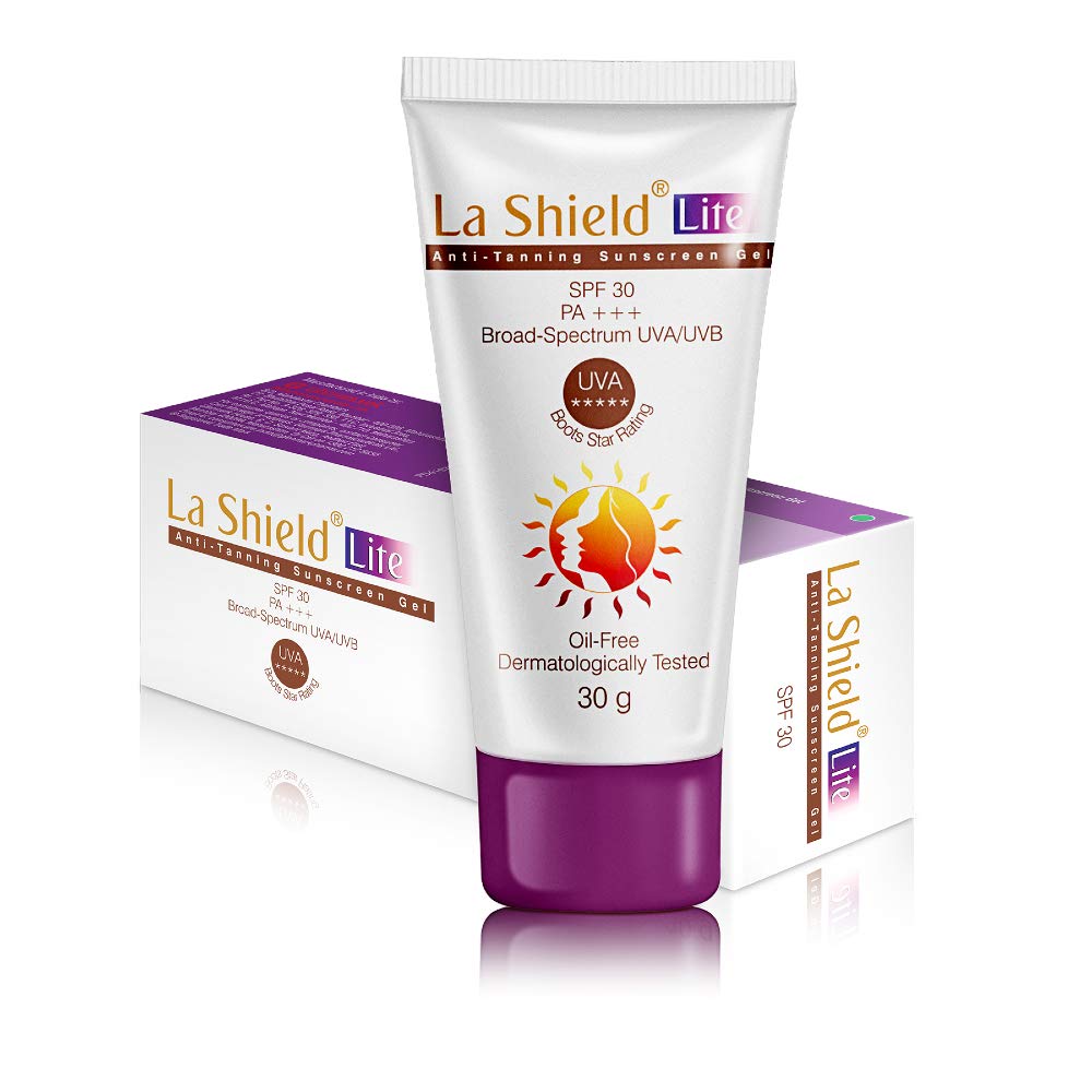 La Shield Lite, Anti- Tanning Sunscreen Gel, Spf 30 With Pa +++ 30Gm
