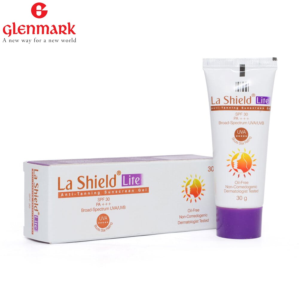 La Shield Lite, Anti- Tanning Sunscreen Gel, Spf 30 With Pa +++ 30Gm
