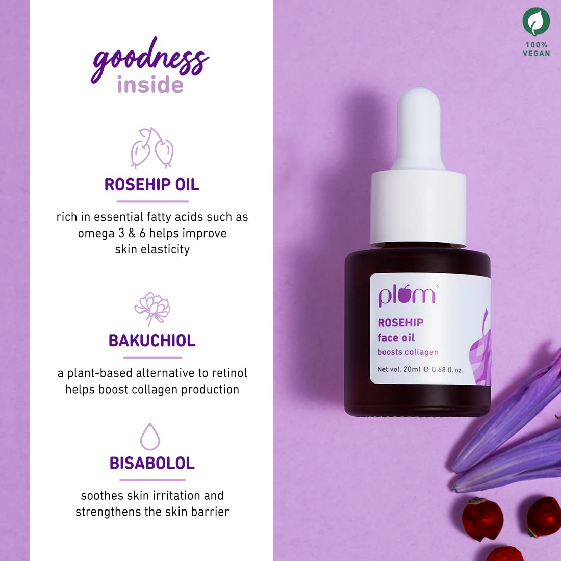 PLUM ROSEHIP FACE OIL 20 ML