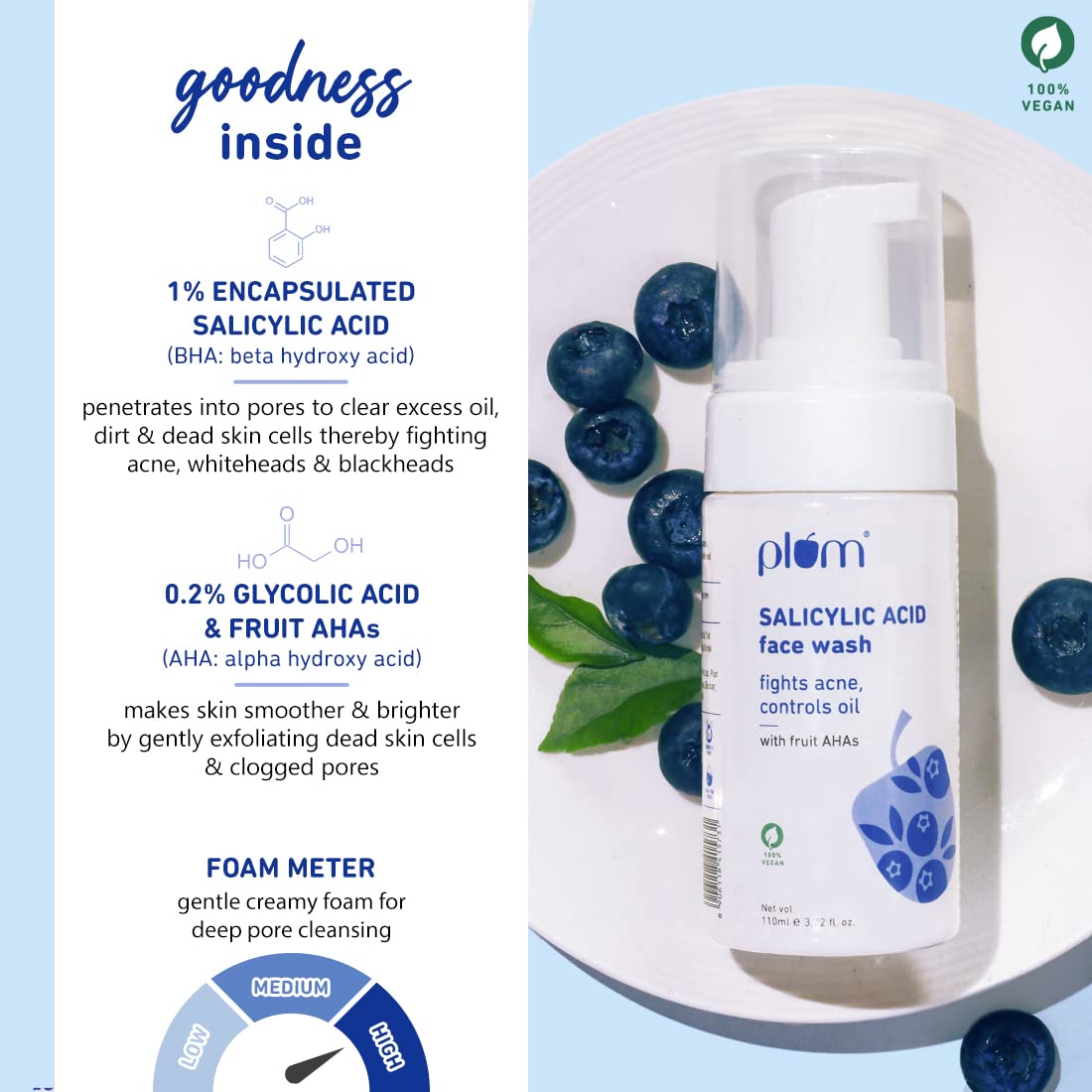  PLUM SALICYLIC ACID FACE WASH 110 ML 