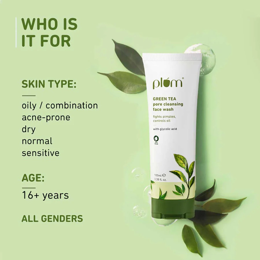 PLUM GREEN TEA PORE CLEANSING FACE WASH 100 ML