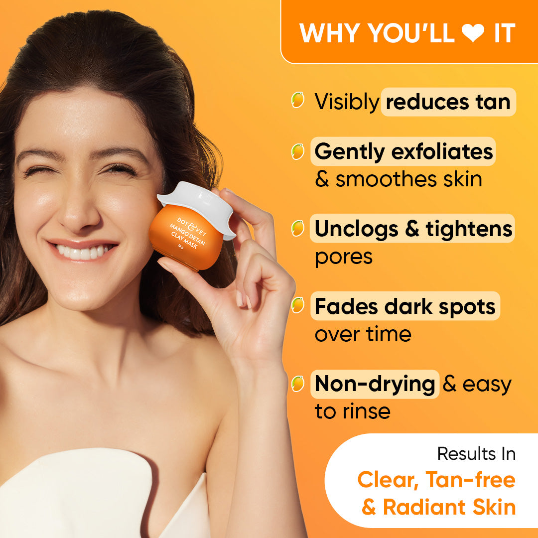 DOT & KEY MANGO DETAN TAN REMOVAL CLAY MASK 70 GM