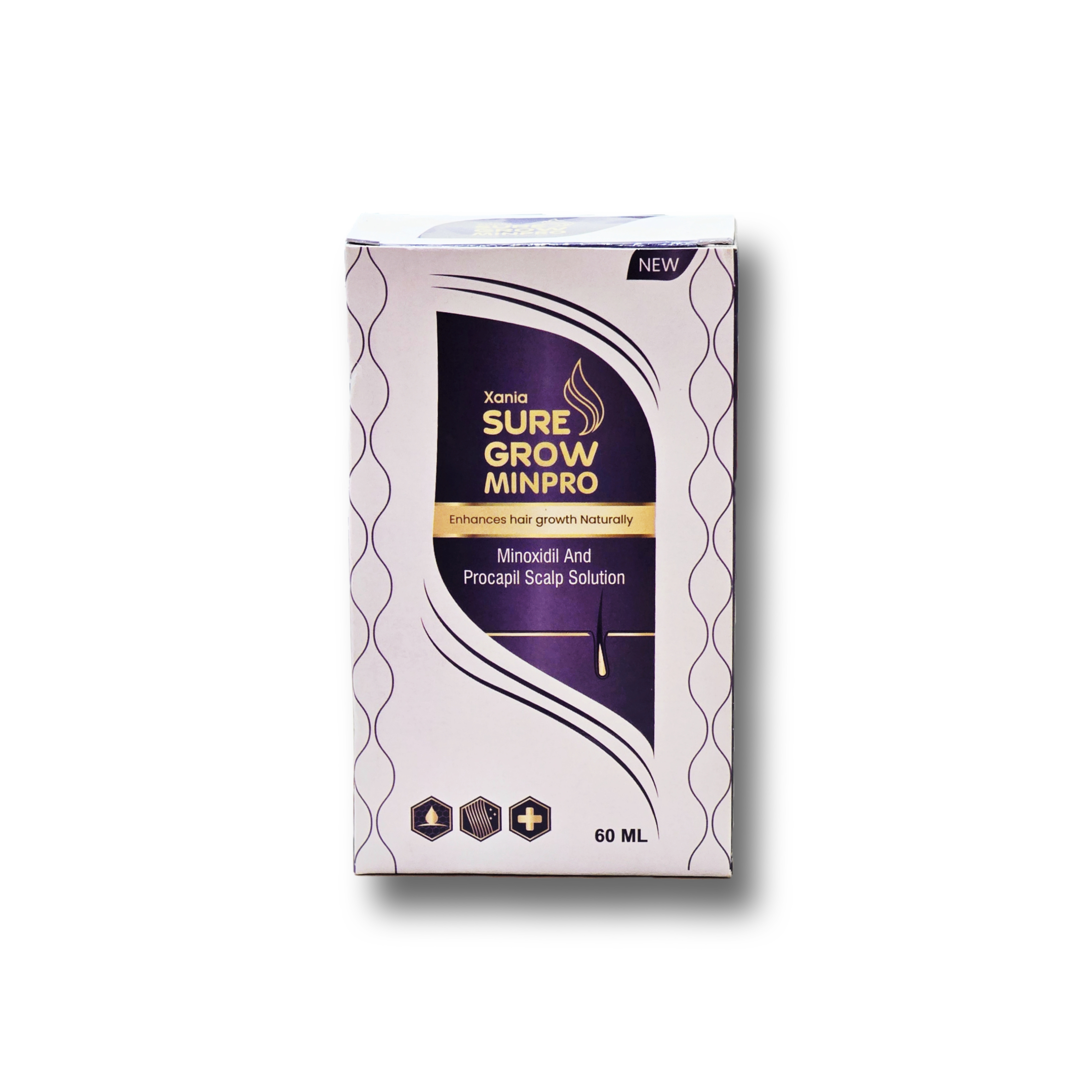 Sure Grow Minpro Minoxidil and Scalp Solution - 60ml