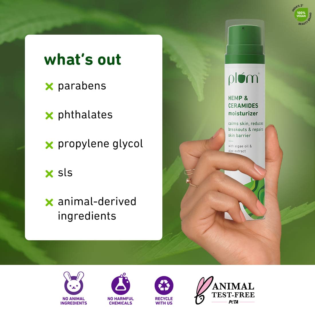 PLUM HEMP & CERAMIDES MOISTURIZER 50 ML
