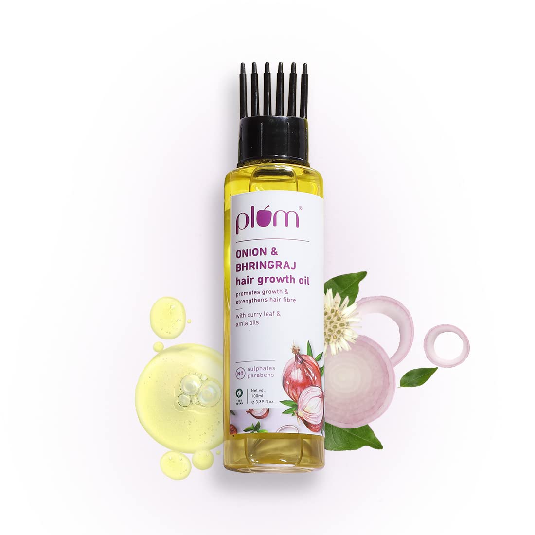 PLUM ONION & BHRINGRAJ HAIR GROWTH OIL 100ML