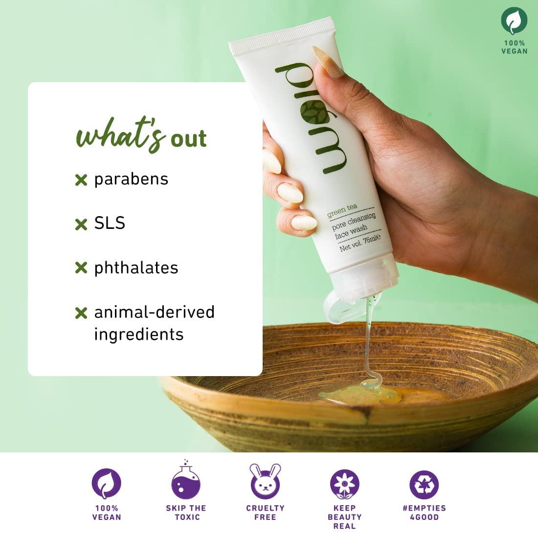 PLUM GREEN TEA PORE CLEANSING FACEWASH 25 ML