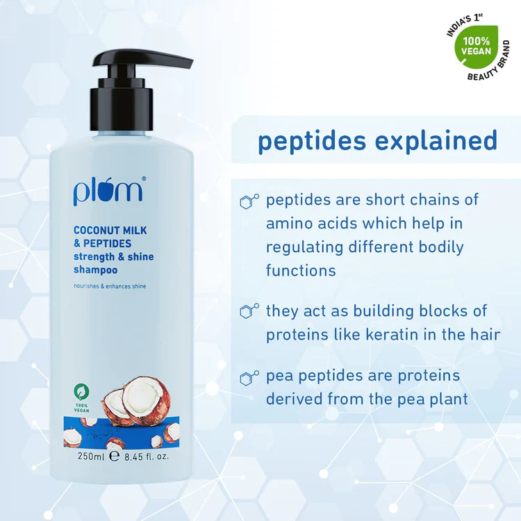 PLUM GOODNESS COCONUT MILK & PEPTIDES STRENGTH & SHINE SHAMPOO 250ML