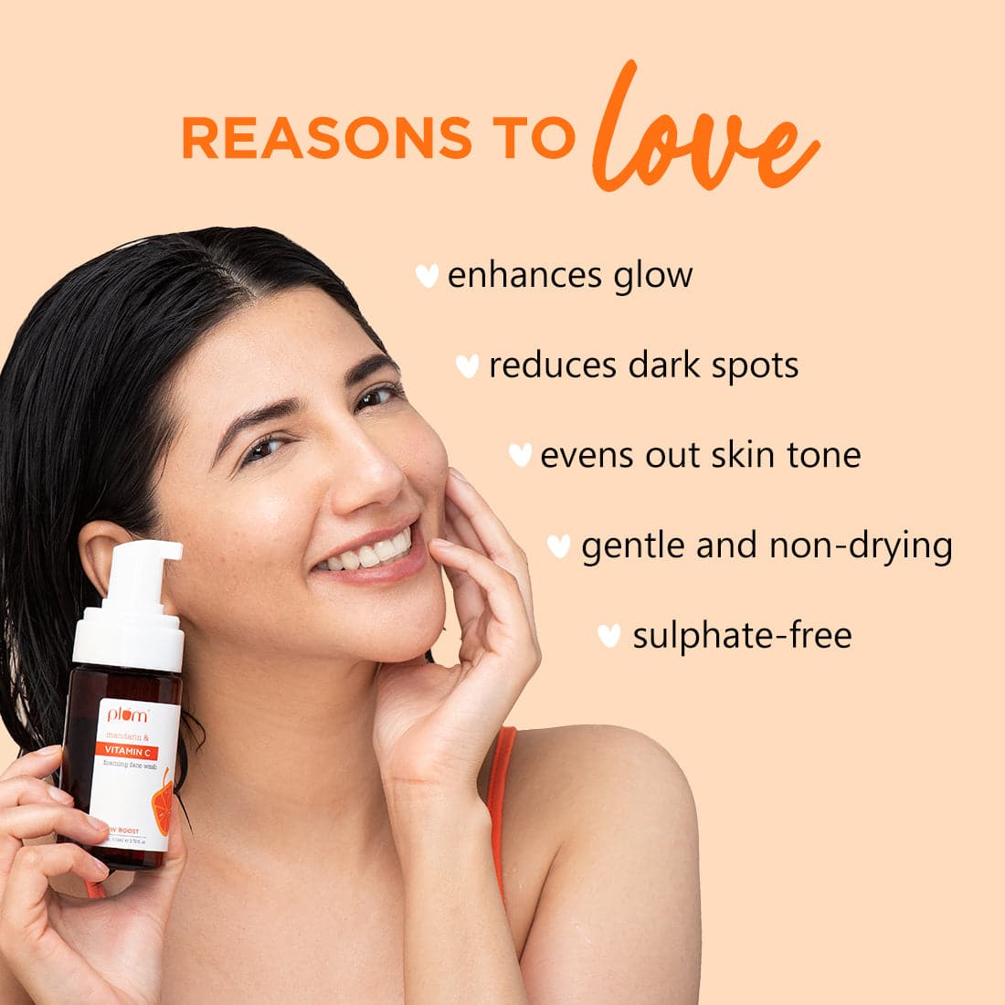PLUM MANDARIN & VITAMIN C FOAMING FACE WASH 110 ML