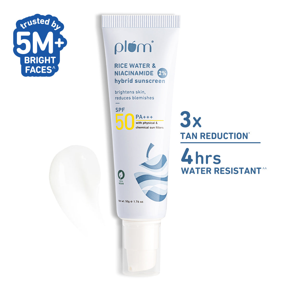 PLUM RICE WATER & NIACINAMIDE 2% HYBRID - 50 ML 
