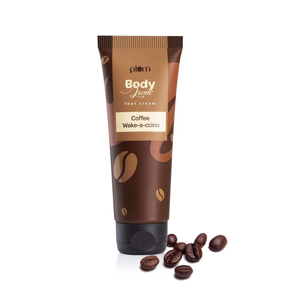 PLUM BODYLOVIN COFFEE WAKE ACCINO FOOT CREAM - 75 GM