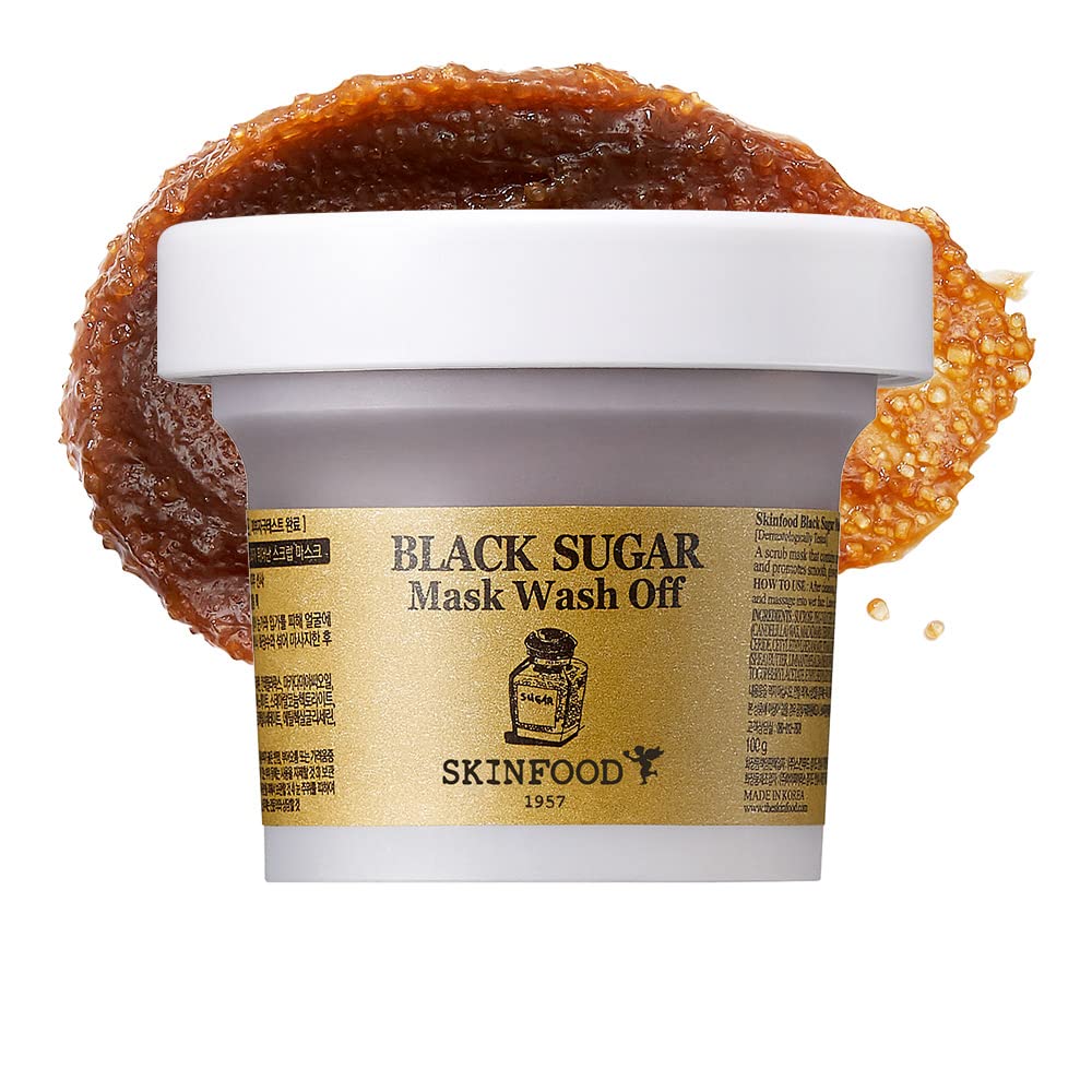 SKIN FOOD BLACK SUGAR MASK WASH OFF 120 GM