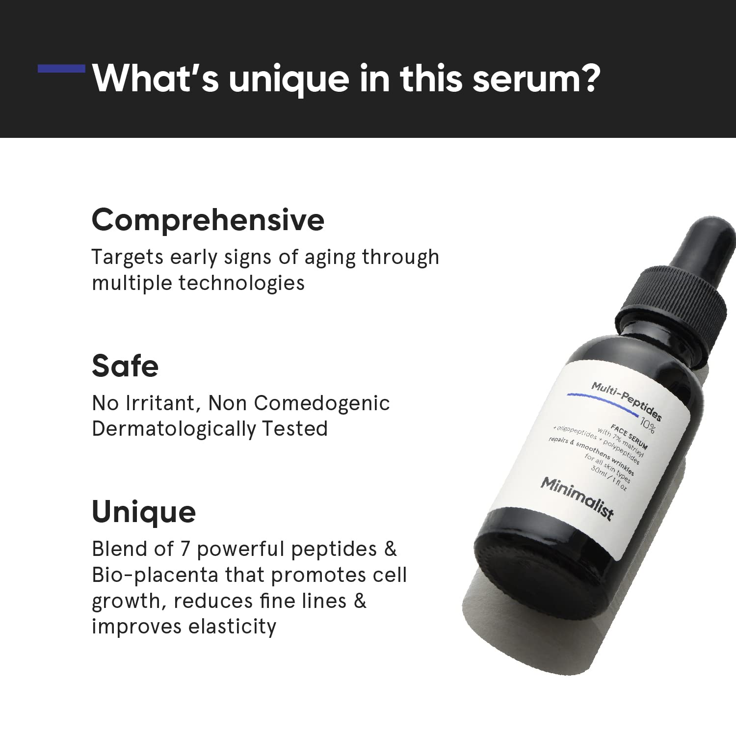 MINIMALIST MULTI PEPTIDE NIGHTFACE SERUM 30 ML