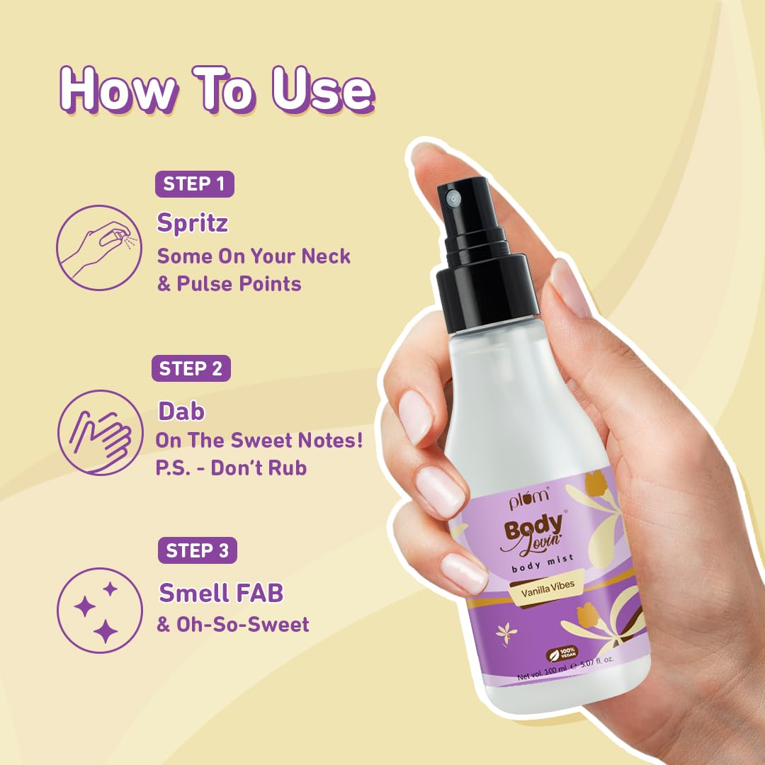 PLUM BODYLOVIN VANILLA BODY MIST - 100 ML