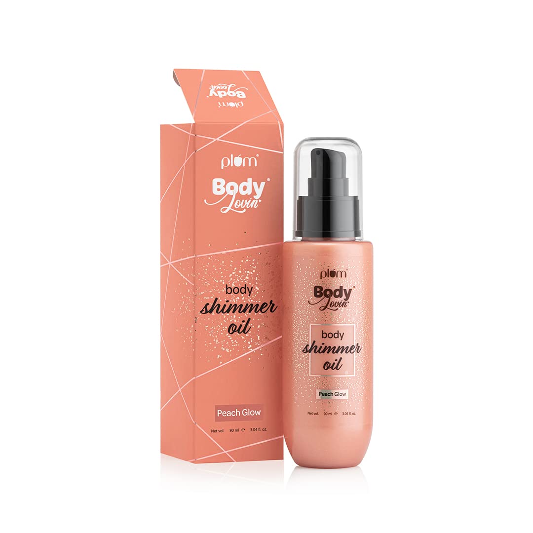PLUM BODYLOVIN BODY SHIMMER OIL PEACH GLOW 90 ML