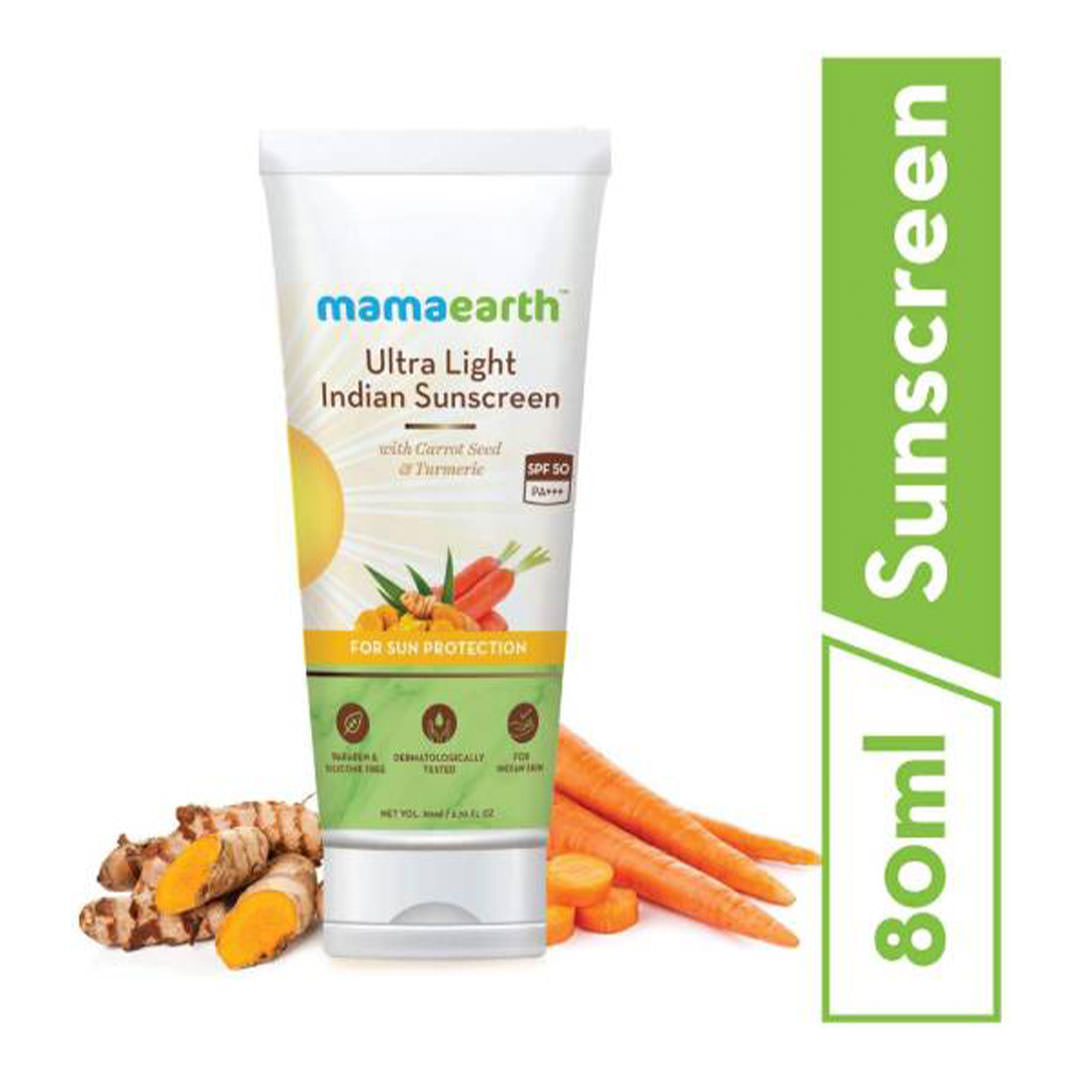 Mama earth ultra light sunscreen SPF 50