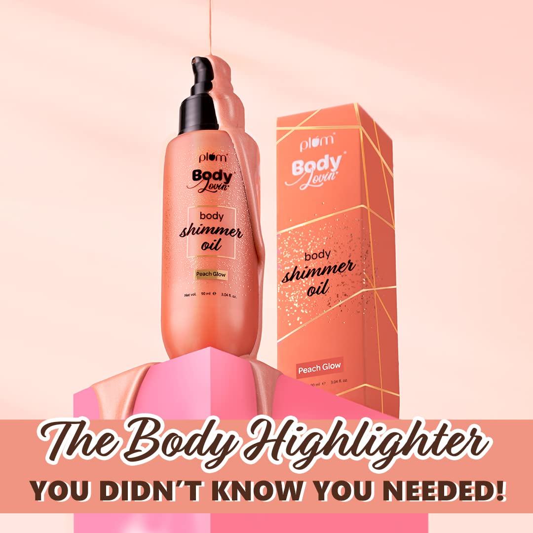 PLUM BODYLOVIN BODY SHIMMER OIL PEACH GLOW 90 ML