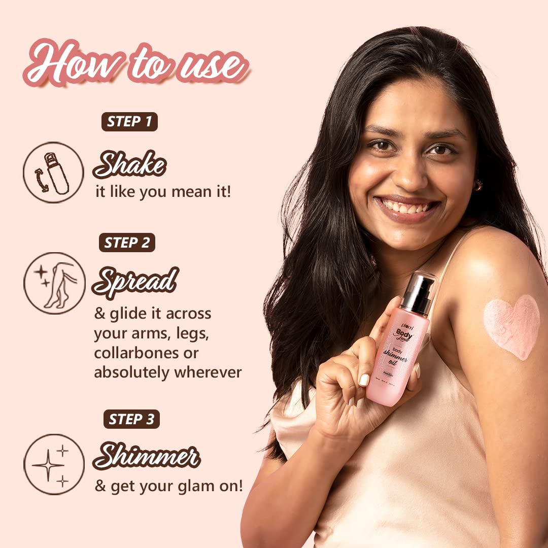 PLUM BODYLOVIN BODY SHIMMER OIL ROSE GOLD 90 ML