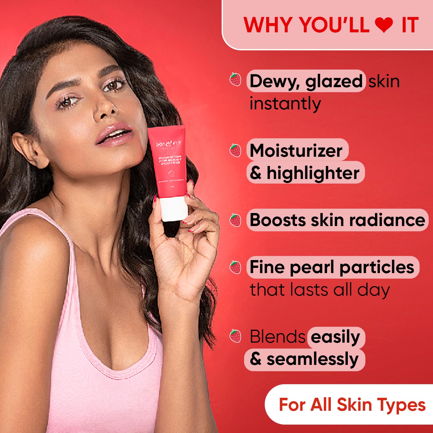 DOT & KEY STRAWBERRY DEW IN THE SPOTLIGHT STROBE CREAM 30 ML