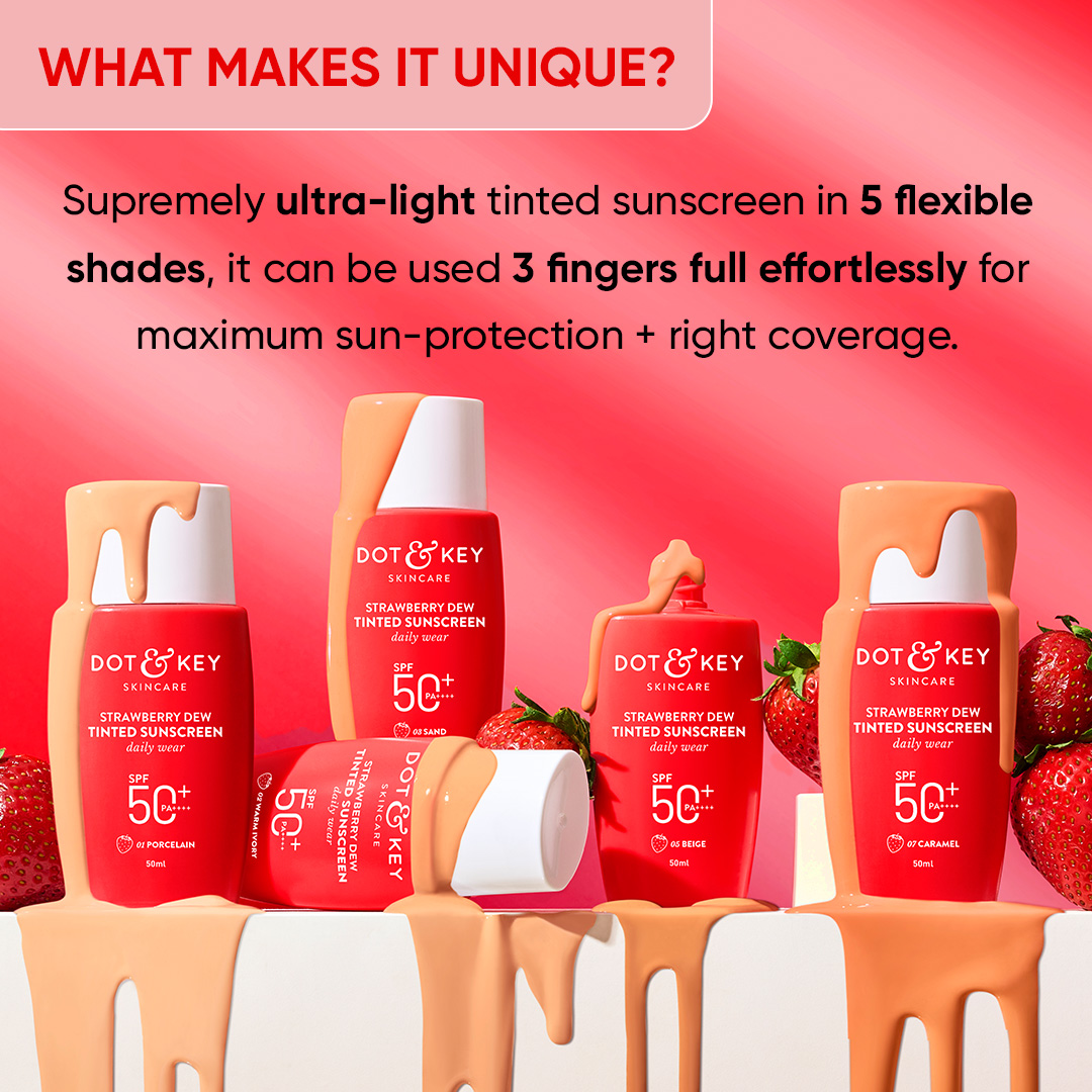 DOT & KEY STRAWBERRY DEW TINTED SUNSCREEN SPF 50+ PA++++ - 50 ML